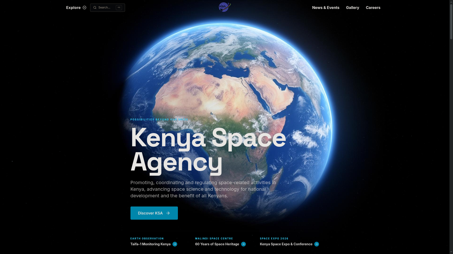 Space Agency Portal Concept