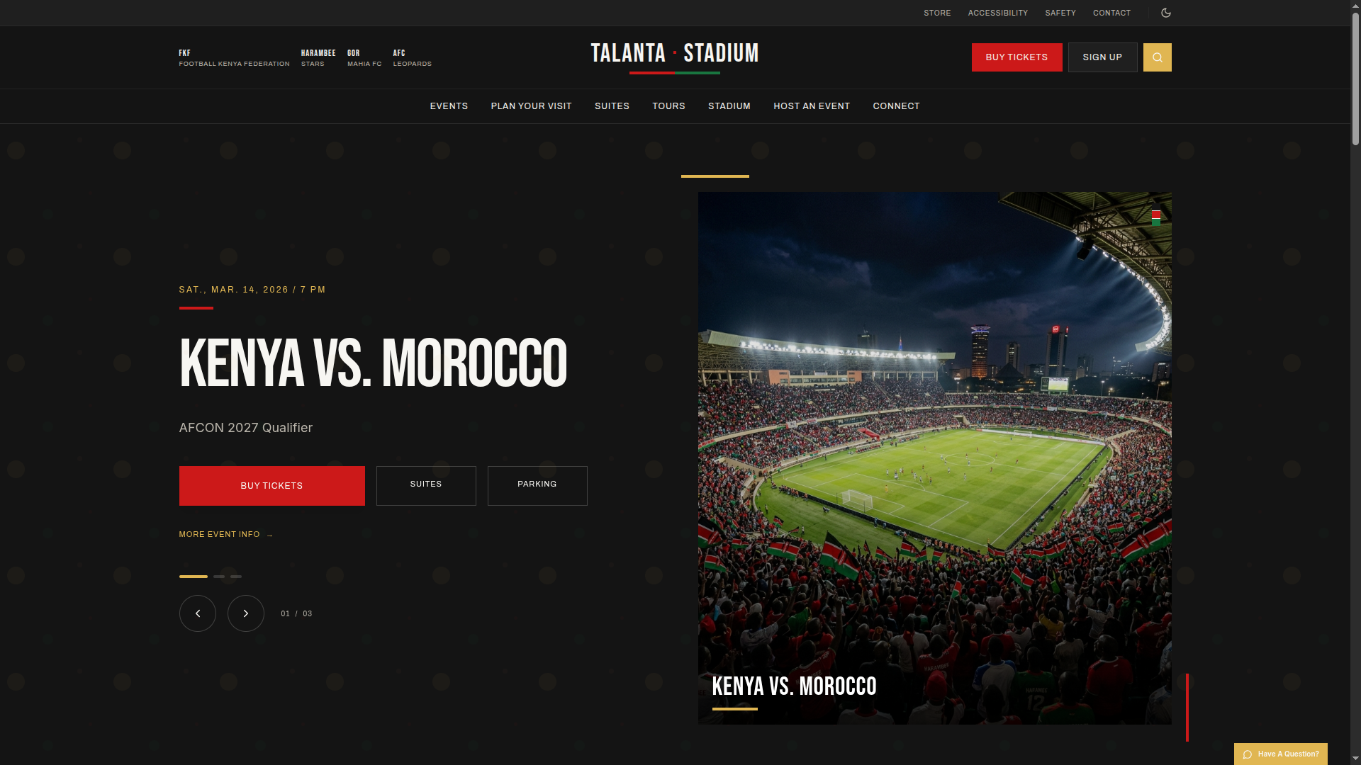 Talanta Stadium Ticketing Concept